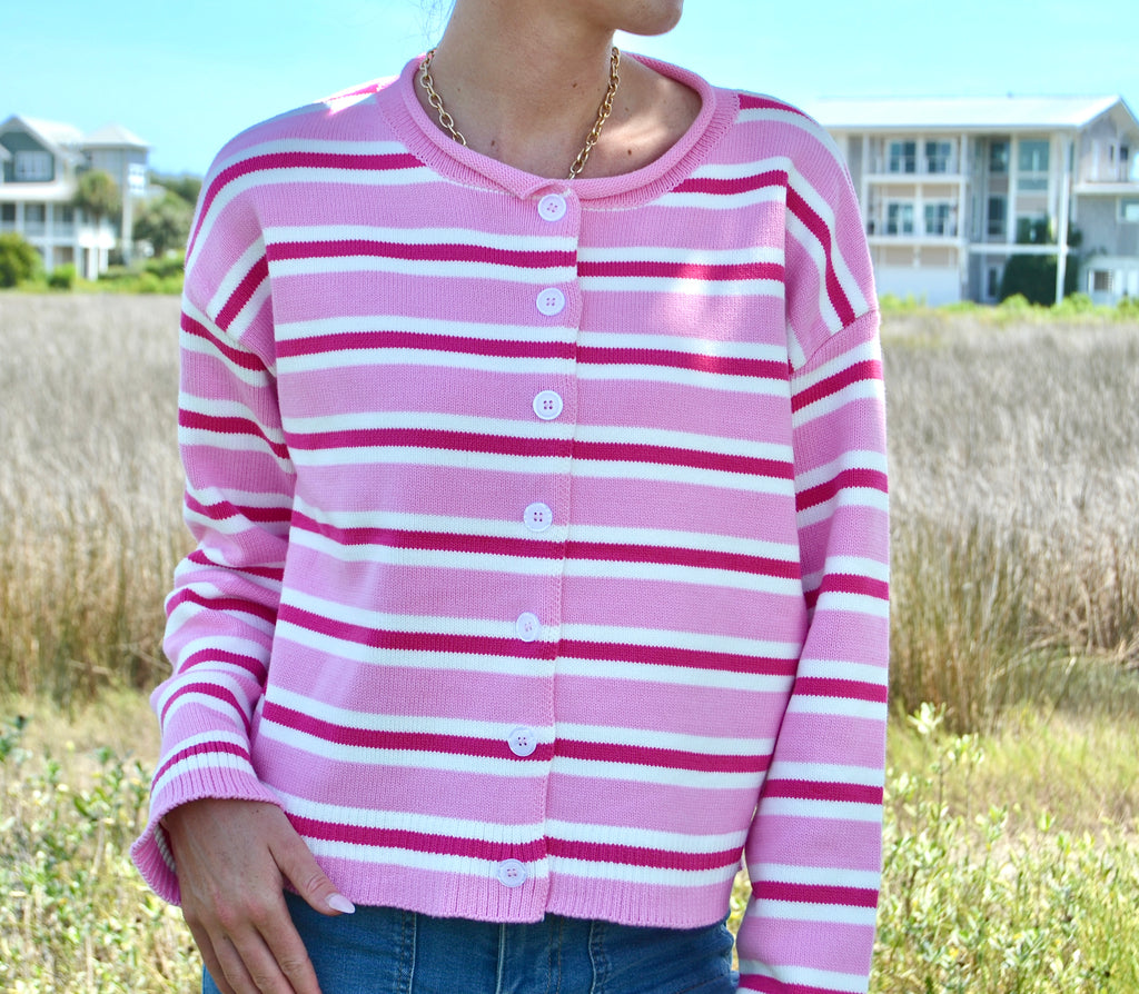 Delilah Striped Cardigan