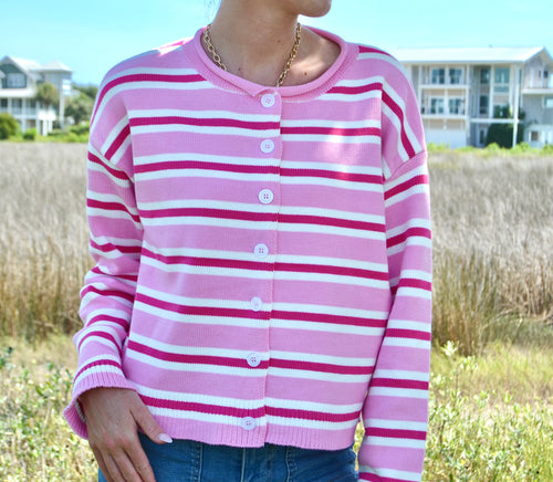 Delilah Striped Cardigan