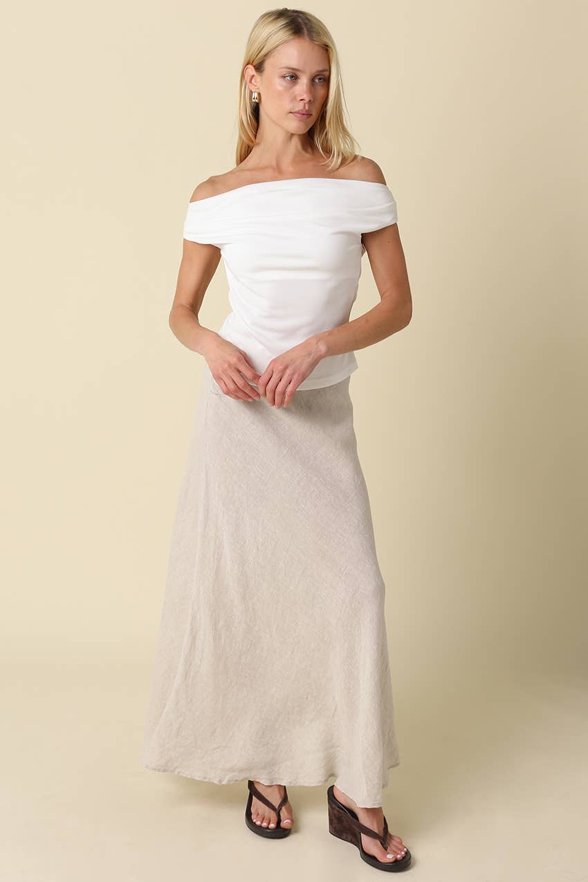 Georgia Off-Shoulder Fitted Top