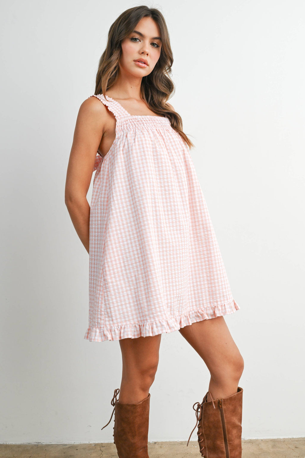 Savannah Ruffle Hem Dress