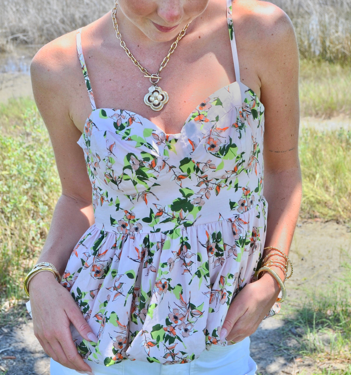 Clara Poplin Top
