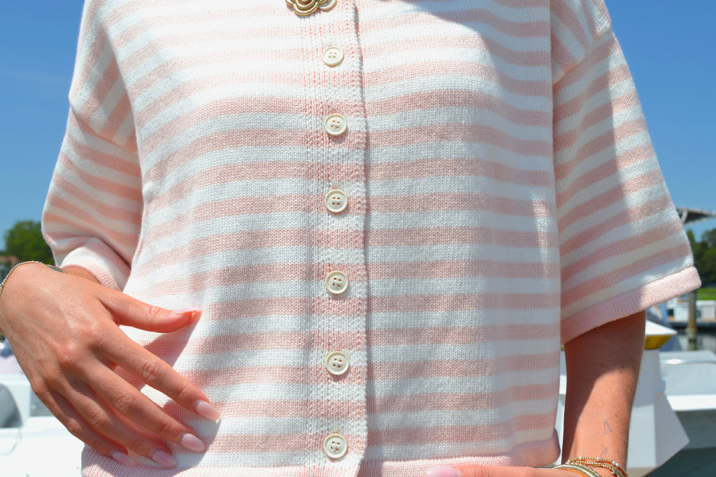 Lillian Striped Knit Top