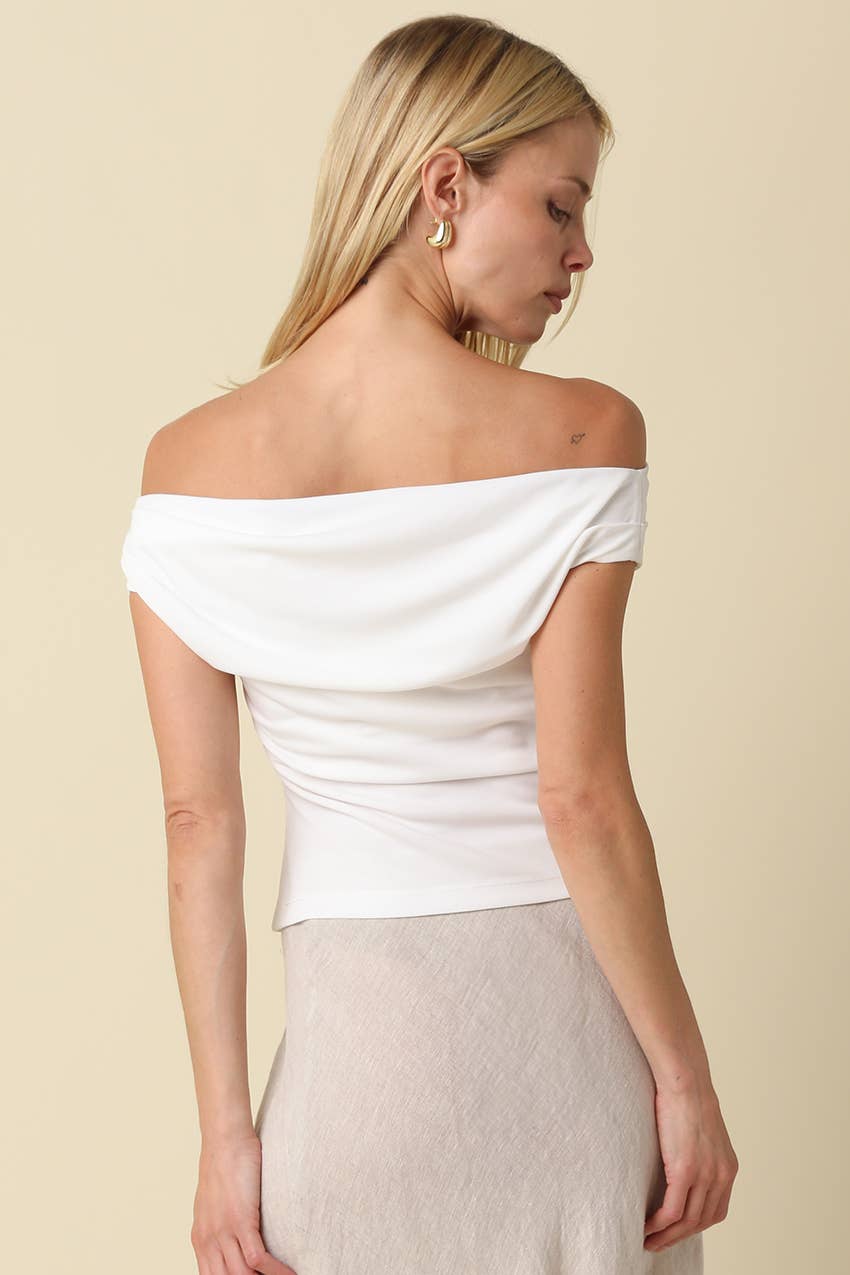 Georgia Off-Shoulder Fitted Top