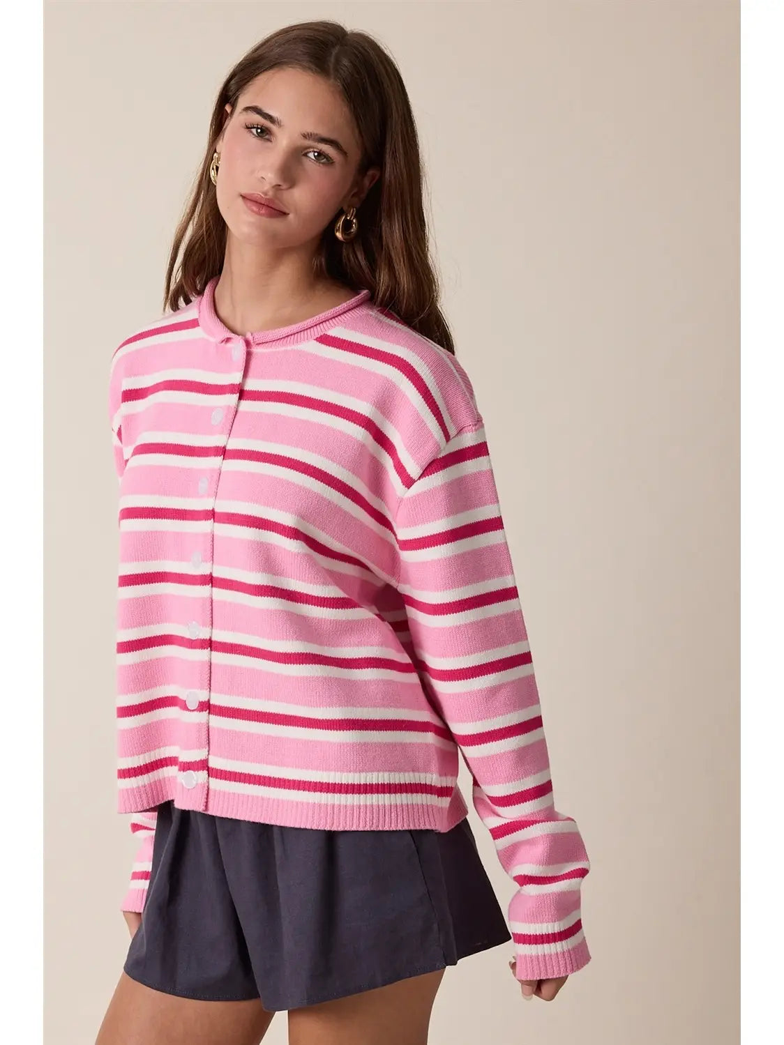 Delilah Striped Cardigan