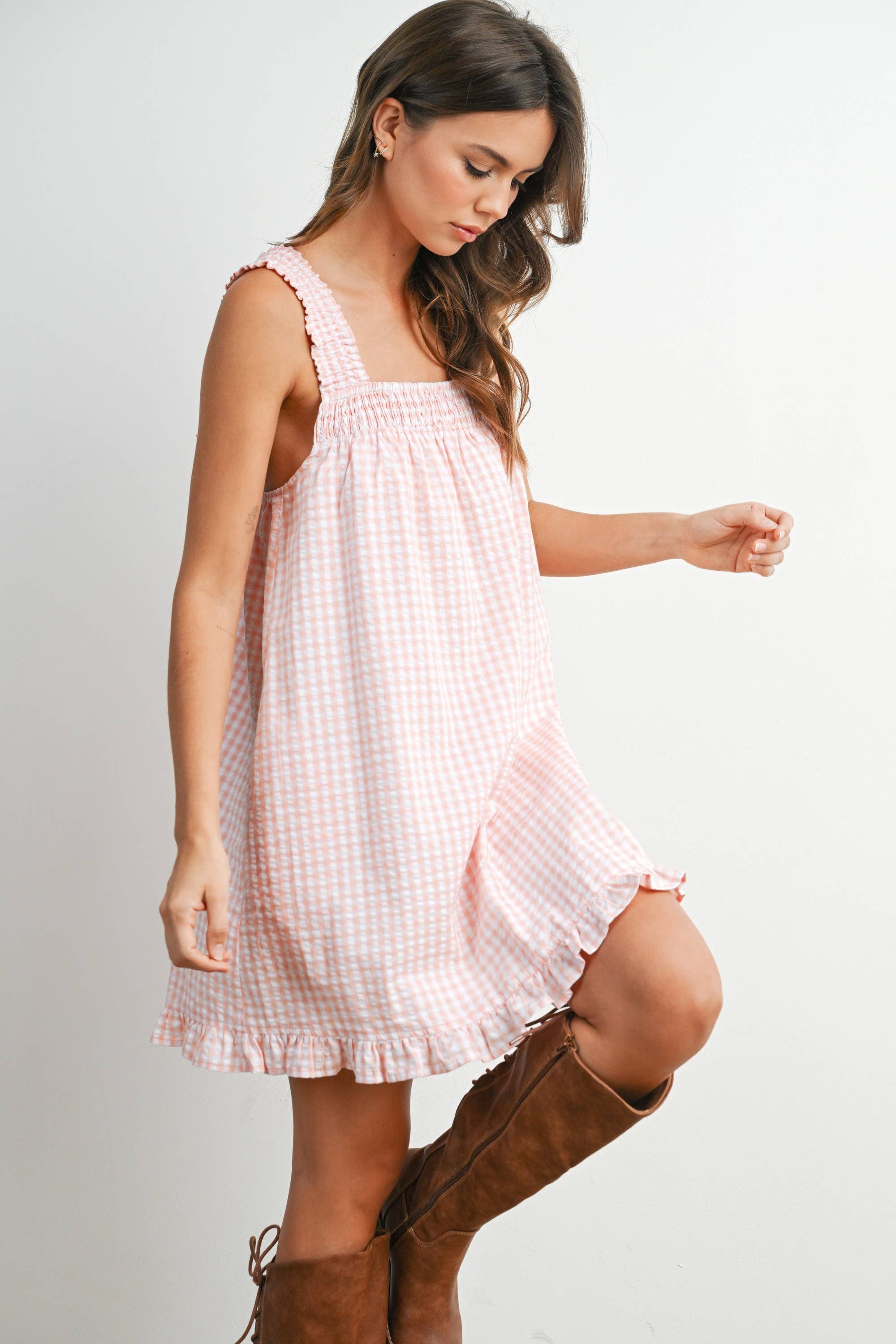 Savannah Ruffle Hem Dress